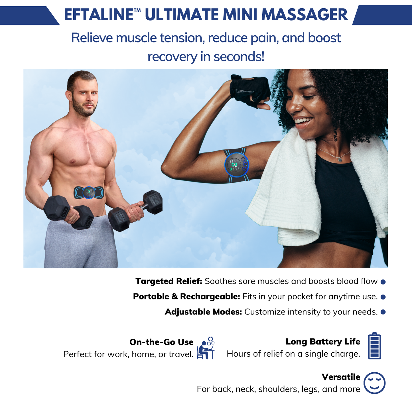 Eftaline™ Ultimate Mini Electric Body Massager