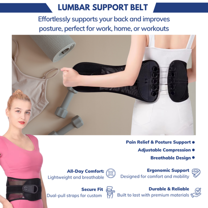 Eftaline™ PowerFit Dual-Pull Lumbar Support Belt