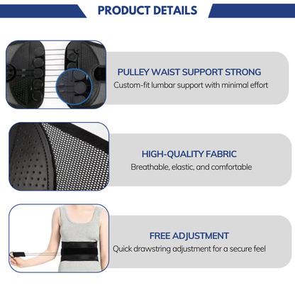 Eftaline™ PowerFit Dual-Pull Lumbar Support Belt